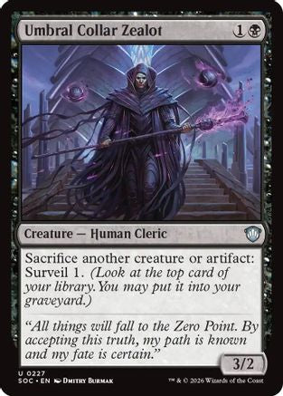 Umbral Collar Zealot (SOC-227) - Commander: Secrets of Strixhaven - for just $0.10! 