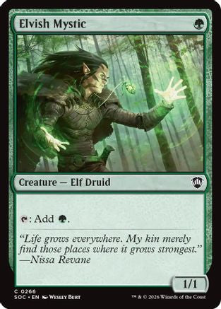 Elvish Mystic (SOC-266) - Commander: Secrets of Strixhaven - for just $0.15! 