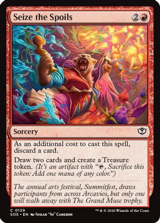 Seize the Spoils (SOS-129) - Secrets of Strixhaven Foil - for just $0.12! 