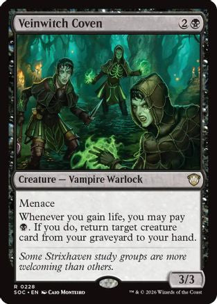 Veinwitch Coven (SOC-228) - Commander: Secrets of Strixhaven - for just $0.08! 