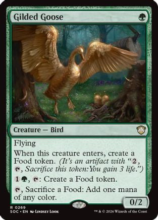 Gilded Goose (SOC-269) - Commander: Secrets of Strixhaven - for just $0.10! 