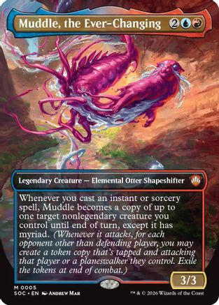 Muddle, the Ever-Changing (Borderless) (SOC-005) - Commander: Secrets of Strixhaven - for just $0.93! 