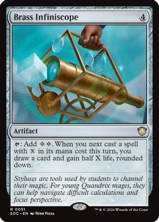 Brass Infiniscope (SOC-051) - Commander: Secrets of Strixhaven - for just $0.12! 