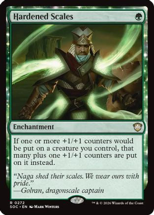 Hardened Scales (SOC-272) - Commander: Secrets of Strixhaven - for just $0.55! 