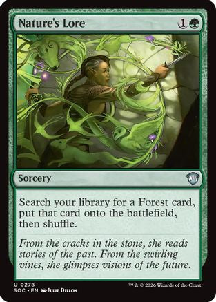 Nature's Lore (SOC-278) - Commander: Secrets of Strixhaven - for just $0.71! 