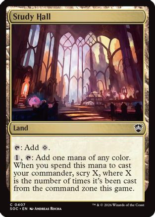 Study Hall (SOC-407) - Commander: Secrets of Strixhaven - for just $0.06! 