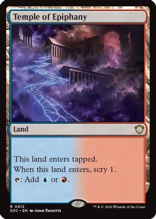 Temple of Epiphany (SOC-412) - Commander: Secrets of Strixhaven - for just $0.08! 