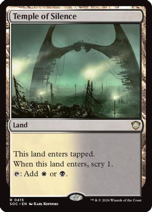 Temple of Silence (SOC-415) - Commander: Secrets of Strixhaven - for just $0.07! 