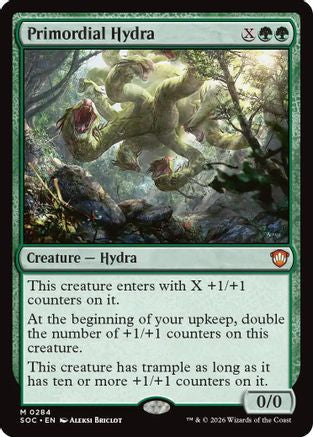 Primordial Hydra (SOC-284) - Commander: Secrets of Strixhaven - for just $0.41! 