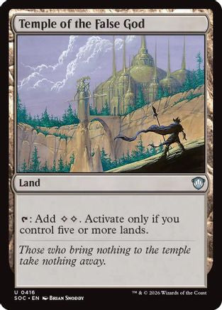 Temple of the False God (SOC-416) - Commander: Secrets of Strixhaven - for just $0.10! 
