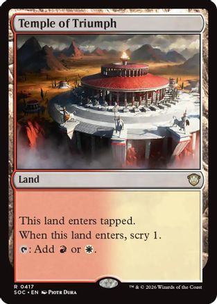 Temple of Triumph (SOC-417) - Commander: Secrets of Strixhaven - for just $0.08! 