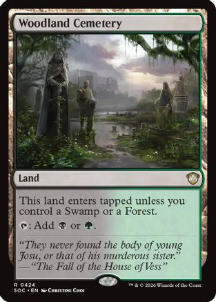 Woodland Cemetery (SOC-424) - Commander: Secrets of Strixhaven - for just $0.11! 