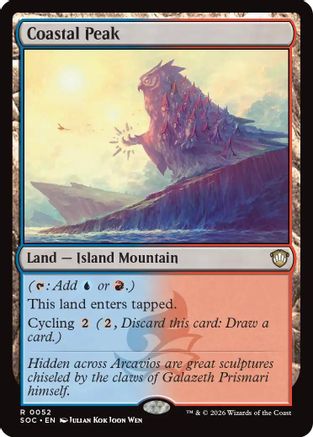 Coastal Peak (SOC-052) - Commander: Secrets of Strixhaven - for just $0.16! 