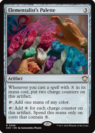 Elementalist's Palette (SOC-346) - Commander: Secrets of Strixhaven - for just $0.09! 