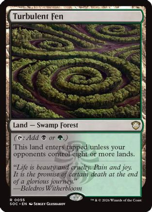 Turbulent Fen (SOC-055) - Commander: Secrets of Strixhaven - for just $2.27! 