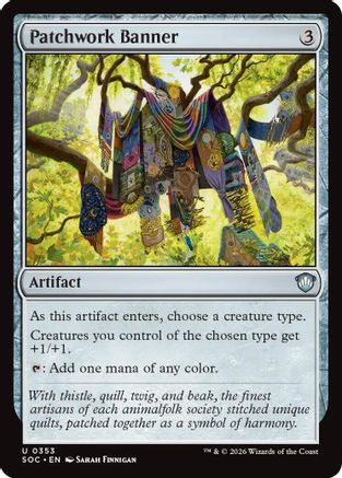 Patchwork Banner (SOC-353) - Commander: Secrets of Strixhaven - for just $0.73! 