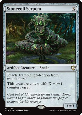 Stonecoil Serpent (SOC-356) - Commander: Secrets of Strixhaven - for just $0.13! 