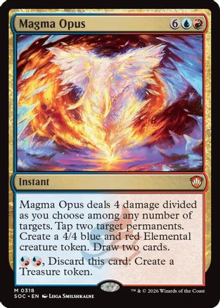 Magma Opus (SOC-318) - Commander: Secrets of Strixhaven - for just $0.11! 