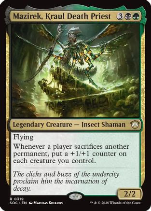 Mazirek, Kraul Death Priest (SOC-319) - Commander: Secrets of Strixhaven - for just $0.10! 