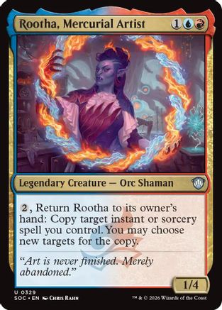Rootha, Mercurial Artist (SOC-329) - Commander: Secrets of Strixhaven - for just $0.11! 