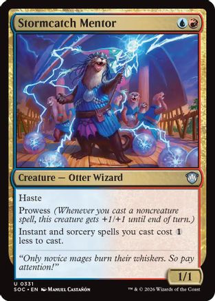 Stormcatch Mentor (SOC-331) - Commander: Secrets of Strixhaven - for just $0.10! 