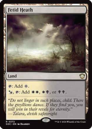 Fetid Heath (SOC-372) - Commander: Secrets of Strixhaven - for just $0.11! 