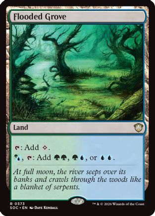 Flooded Grove (SOC-373) - Commander: Secrets of Strixhaven - for just $0.11! 