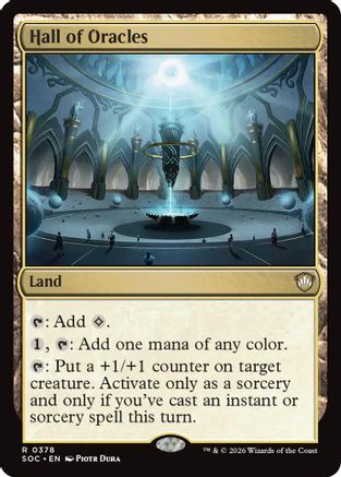 Hall of Oracles (SOC-378) - Commander: Secrets of Strixhaven - for just $0.10! 