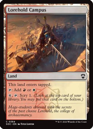 Lorehold Campus (SOC-384) - Commander: Secrets of Strixhaven - for just $0.09! 