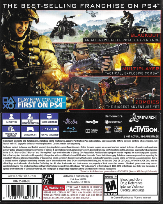 Call of Duty: Black Ops 4 – PlayStation 4 (PS4) - for just $7.99! 
