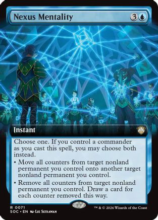 Nexus Mentality (Extended Art) (SOC-071) - Commander: Secrets of Strixhaven - for just $0.15! 