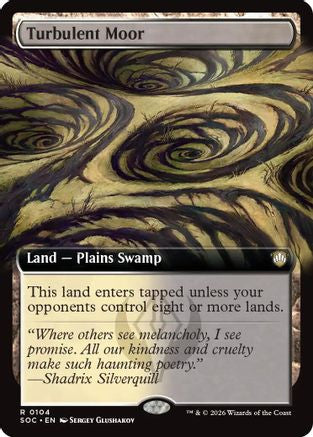 Turbulent Moor (Extended Art) (SOC-104) - Commander: Secrets of Strixhaven - for just $2.36! 