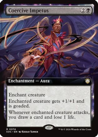 Coercive Impetus (Extended Art) (SOC-074) - Commander: Secrets of Strixhaven - for just $0.15! 