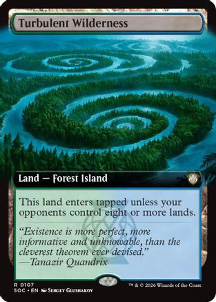 Turbulent Wilderness (Extended Art) (SOC-107) - Commander: Secrets of Strixhaven - for just $2.65! 