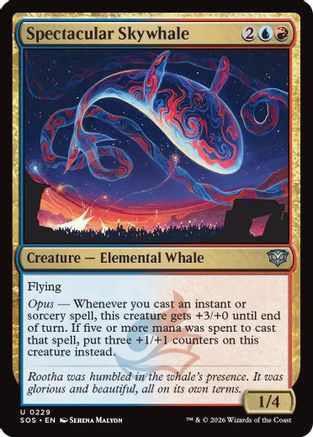 Spectacular Skywhale (SOS-229) - Secrets of Strixhaven - for just $0.04! 