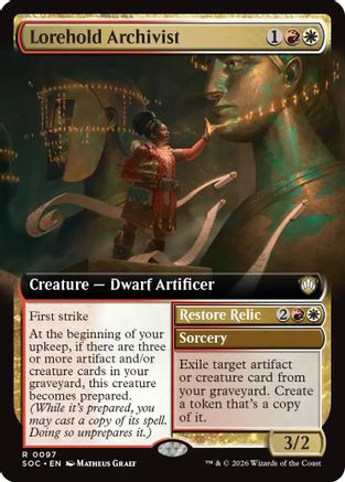 Lorehold Archivist (Extended Art) (SOC-097) - Commander: Secrets of Strixhaven - for just $0.12! 
