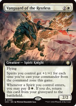 Vanguard of the Restless (Extended Art) (SOC-066) - Commander: Secrets of Strixhaven - for just $0.12! 