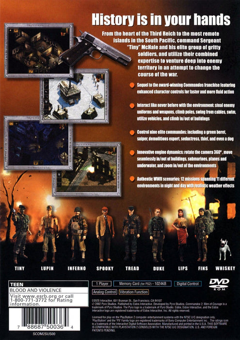 Commandos 2: Men of Courage – PlayStation 2 (PS2) - for just $0! 