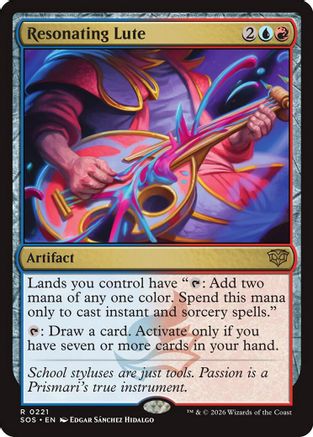 Resonating Lute (SOS-221) - Secrets of Strixhaven Foil - for just $1.29! 