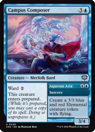 Campus Composer (SOS-040) - Secrets of Strixhaven Foil - for just $0.06! 
