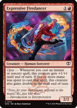 Expressive Firedancer (SOS-114) - Secrets of Strixhaven Foil - for just $0.05! 