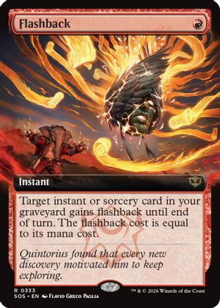 Flashback (Extended Art) (SOS-333) - Secrets of Strixhaven Foil - for just $4.70! 