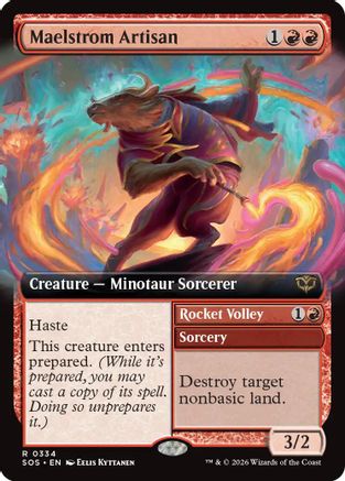 Maelstrom Artisan (Extended Art) (SOS-334) - Secrets of Strixhaven Foil - for just $0.15! 