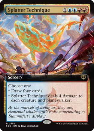 Splatter Technique (Extended Art) (SOS-356) - Secrets of Strixhaven - for just $0.12! 