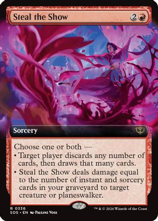 Steal the Show (Extended Art) (SOS-336) - Secrets of Strixhaven Foil - for just $0.18! 