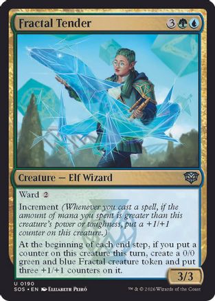 Fractal Tender (SOS-190) - Secrets of Strixhaven Foil - for just $0.09! 