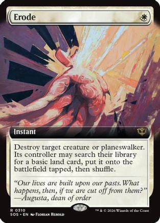 Erode (Extended Art) (SOS-310) - Secrets of Strixhaven - for just $3.14! 