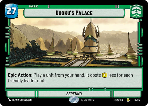 Dooku's Palace (10/84) (10/84) [Twin Suns] - for just $0.30! 