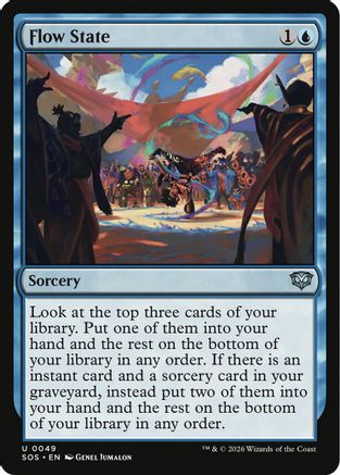 Flow State (SOS-049) - Secrets of Strixhaven - for just $0.69! 