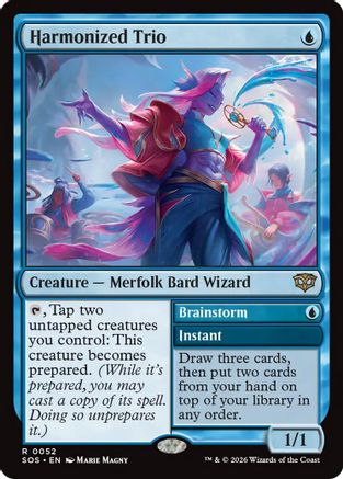 Harmonized Trio (SOS-052) - Secrets of Strixhaven Foil - for just $0.23! 